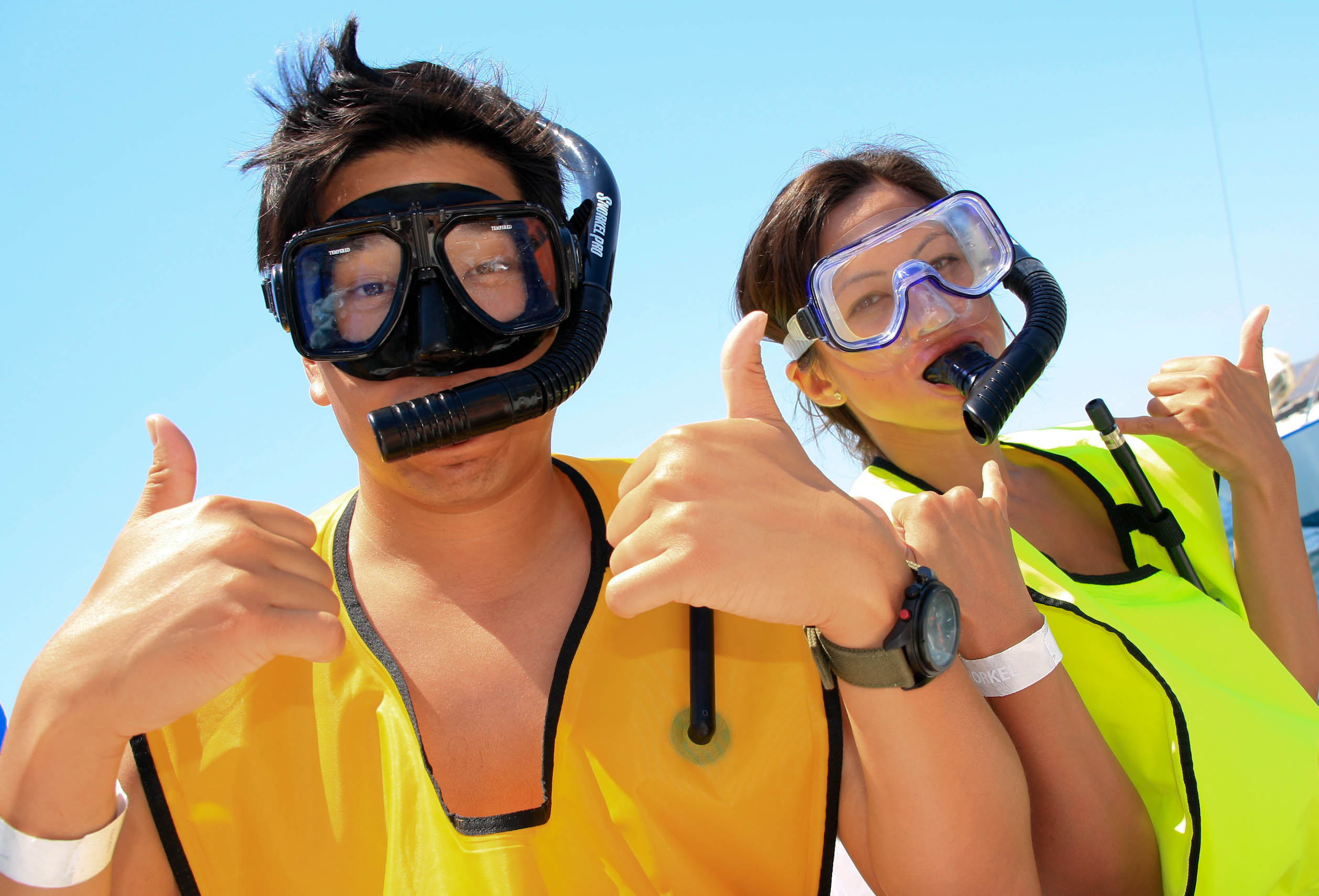 Snorkeling by the Arch